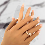 Load image into Gallery viewer, 14k Yellow Gold Diamond Snake Tail Ring