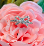 Load image into Gallery viewer, 14K White Gold "The Papillan" Diamond Bow Ring