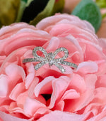 Load image into Gallery viewer, 14K White Gold "The Papillan" Diamond Bow Ring
