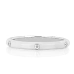 Load image into Gallery viewer, Stackable Enamel Diamond Band In 18K White Gold Pre Order Yours Today!!

