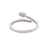 Load image into Gallery viewer, 14K Yellow Gold or White Gold Open Cuff Snake Diamond Ring
