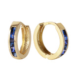 Load image into Gallery viewer, Radiant 14K Solid Gold Hoop Huggie Earrings
