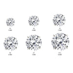 Load image into Gallery viewer, 14K White Gold Basket Set Screwback Earrings with CZ in Various Stone Sizes
