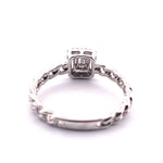 Load image into Gallery viewer, Dainty 14k White Gold Diamond Ring
