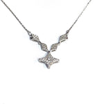 Load image into Gallery viewer, Day to Night 18K White Gold Convertible Necklace
