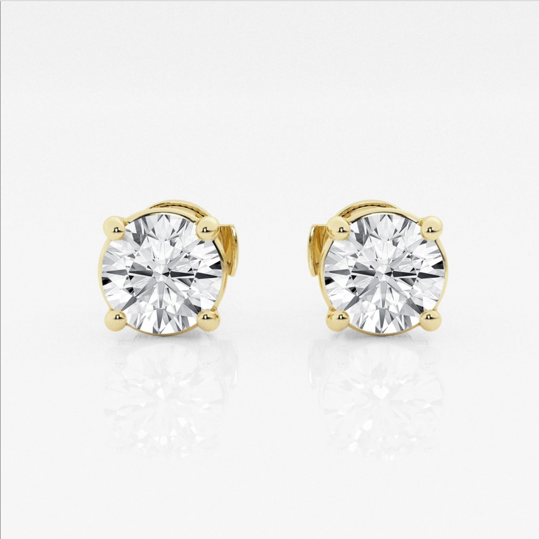 Lab Grown Diamond Stud Earrings in Near-Colorless (G-H) Grade