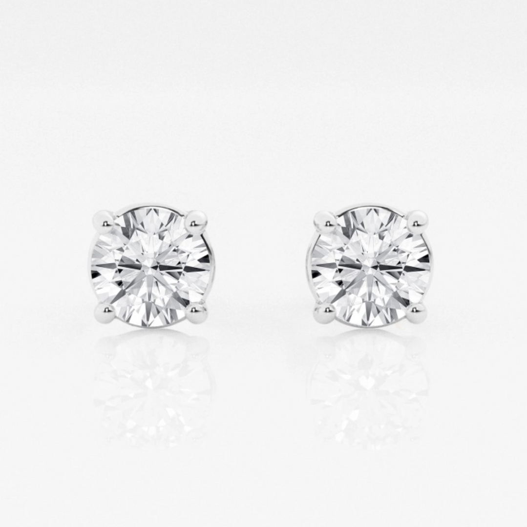 Lab Grown Diamond Stud Earrings in Near-Colorless (G-H) Grade